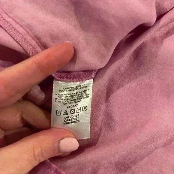 Loft Smocked Ruffle Shell Pink Size Small - Picture 3 of 4